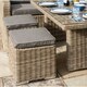image 3 of 12 Seater Natural Weave Corner Dining Set