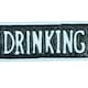 image 2 of Let The Drink Be Gin Cast Iron Sign Plaque Wall Door House Cocktail Pub Bar