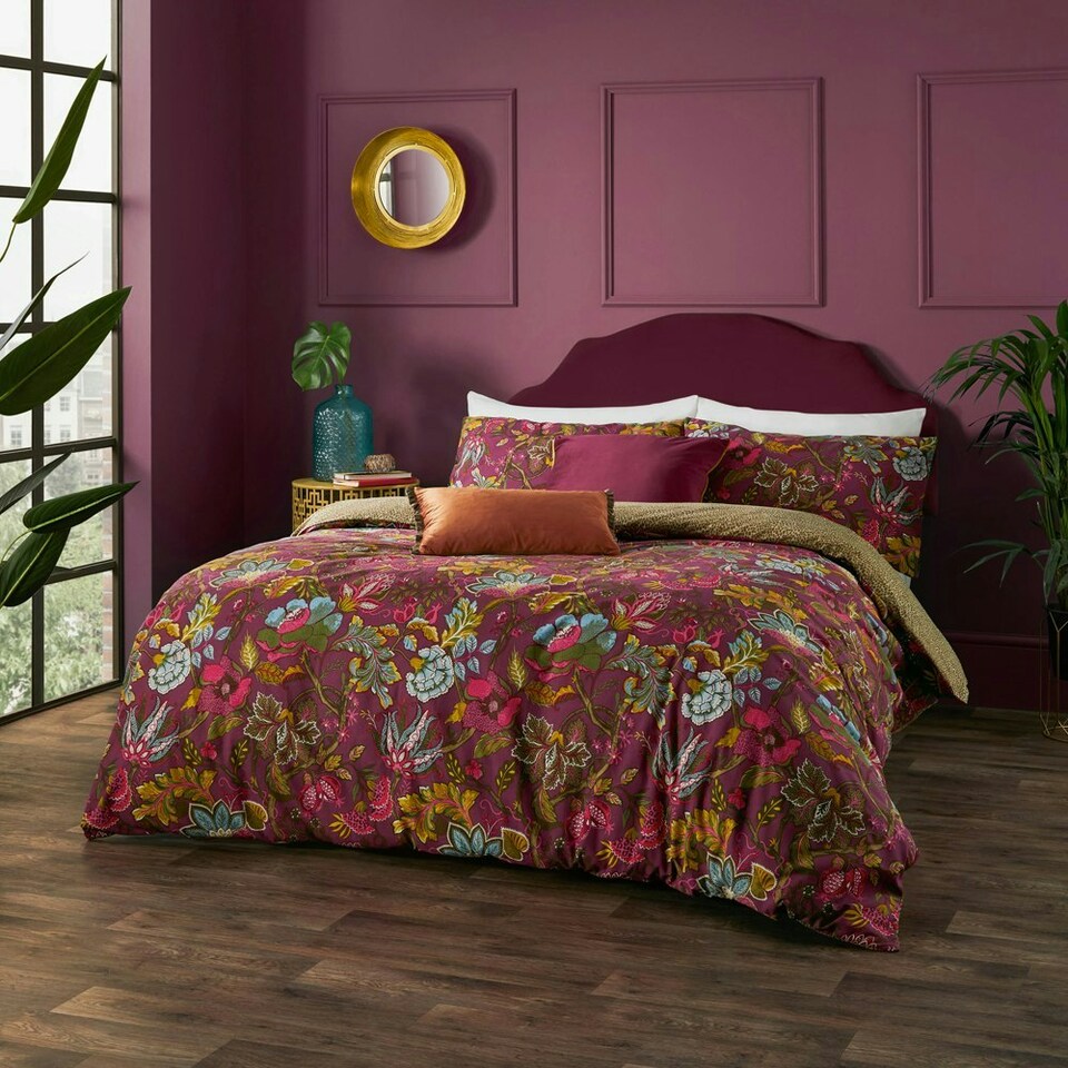 image 1 of Wylder Tropics Viranai Exotic Floral Single Duvet Cover Set