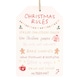 image 3 of Something Different Christmas Rules Hanging Sign - Multicoloured - One Size