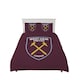 image 2 of West Ham United FC Crest Duvet Cover Set | Red | Burgundy | Double | 1