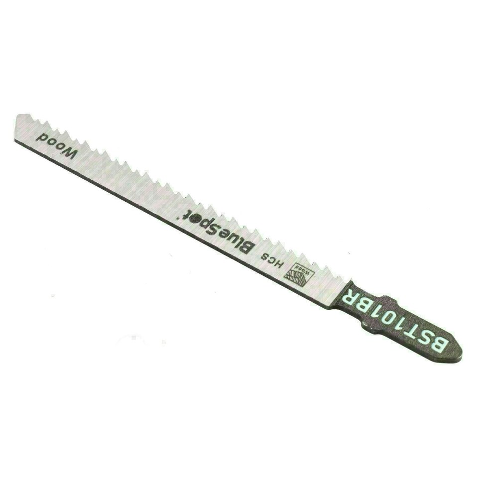 image 1 of Reverse Tooth Jigsaw Blades with T Shank For Cutting Wood Plastics 10 TPI 5pk