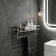 image 2 of OHS Towel Rail Bathroom Shelf Space Saving Storage Unit Wall Mounted