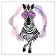 image 1 of Pink zebra (Picture Frame) White | XS