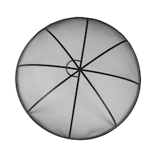 Harbour Housewares Round Fire Pit Spark Guard - 72.5cm - Grey