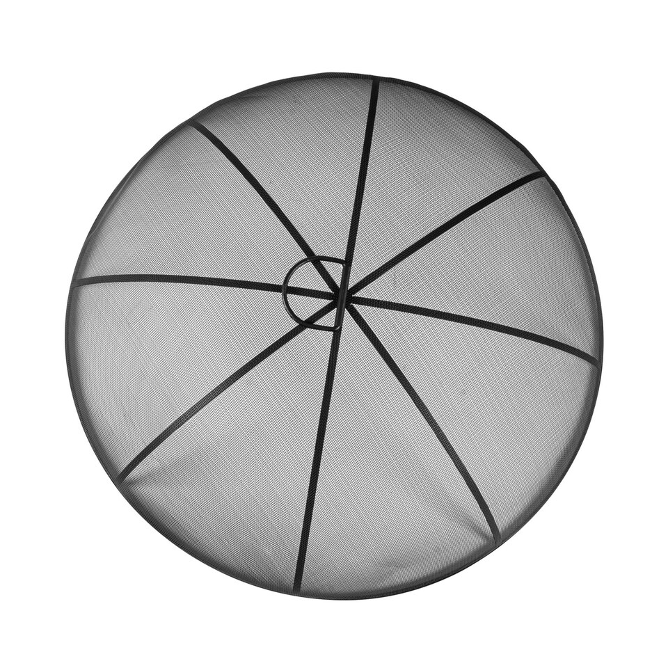 image 1 of Harbour Housewares Round Fire Pit Spark Guard - 72.5cm - Grey