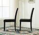 image 3 of Set of 2 Leather Dining Chairs Black by MCC