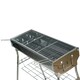 image 4 of Portable BBQ Charcoal Barbecue Grill Folding Stainless Steel Stove Garden Picnic