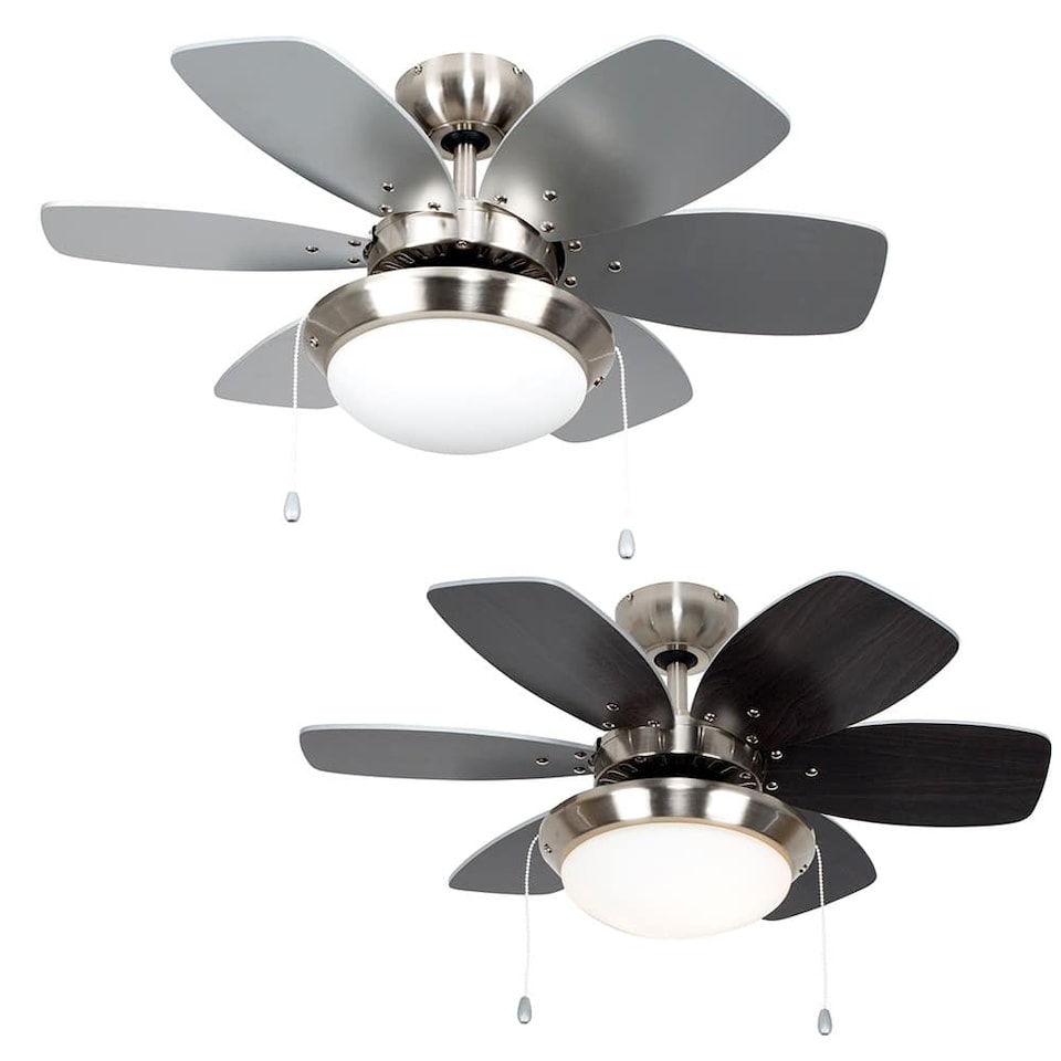 image 1 of ValueLights Spitfire 30 Inch Ceiling Fan with Light and Bulbs