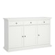 image 1 of Paris Sideboard with 3 doors and 3 drawers in White White