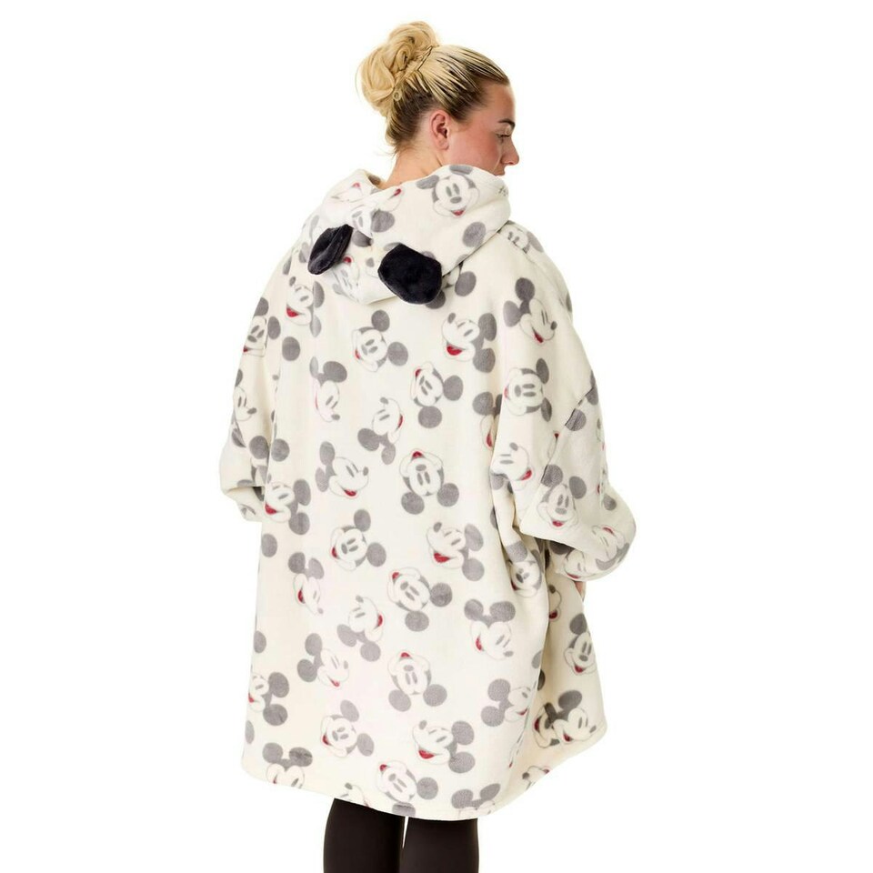 image 1 of Disney Womens/Ladies Mickey Mouse Hoodie Blanket - Beige - One Size
