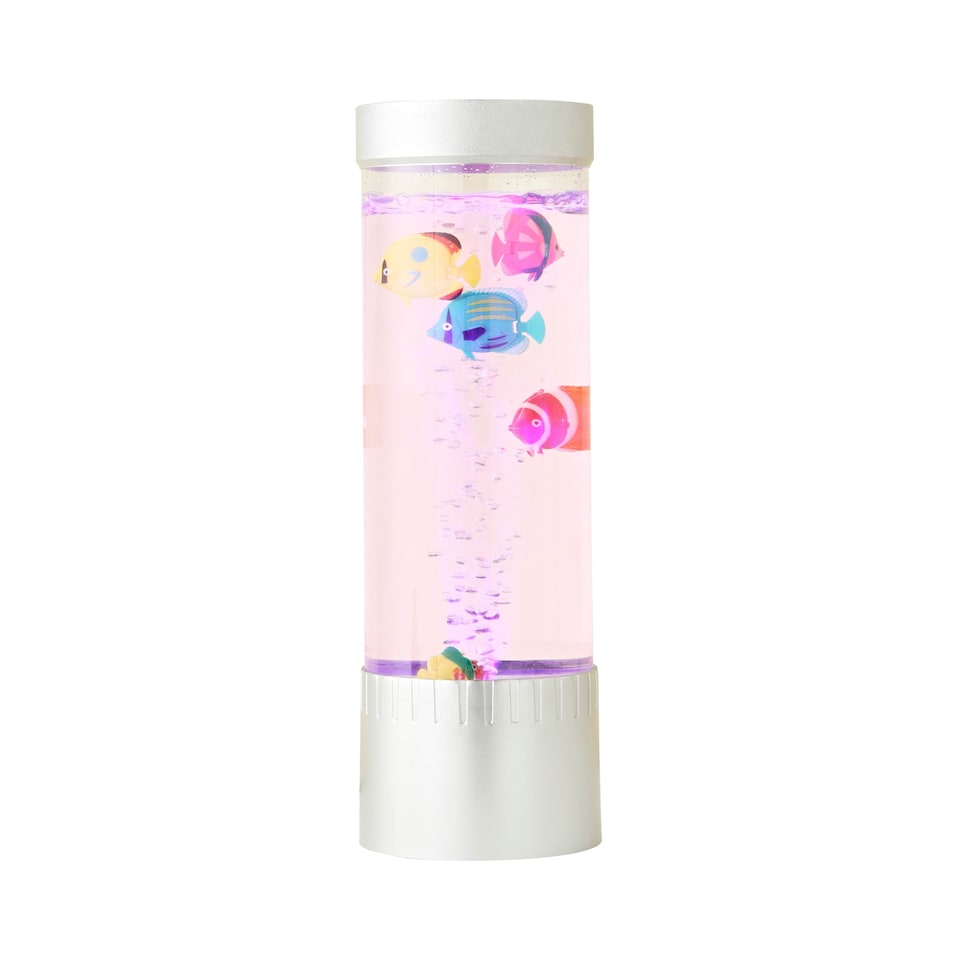 image 1 of ValueLights 32cm Colour Changing Bubble Fish Table Lamp