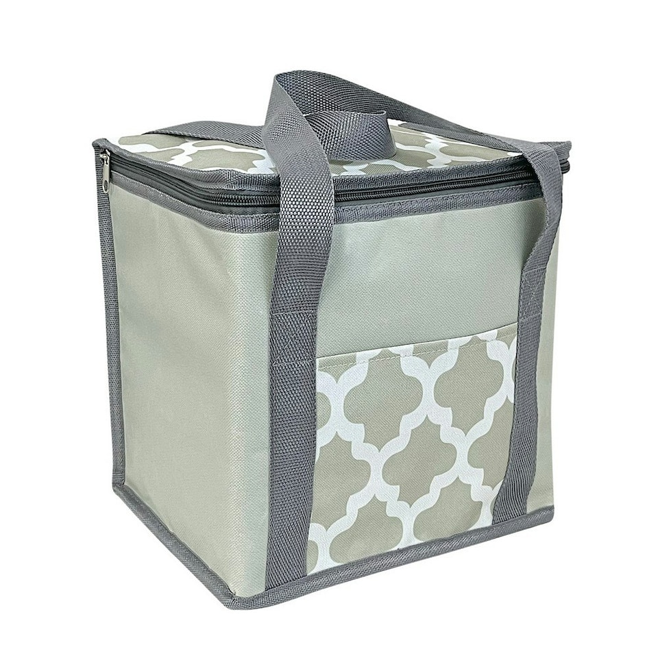 image 1 of Home & Living Moroccan Cooler Bag - Grey/White - One Size (UTRW9026)