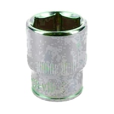 11/16" Imperial 6 Point 3/8" Drive Shallow Socket SAE AF Chrome Vanadium Steel