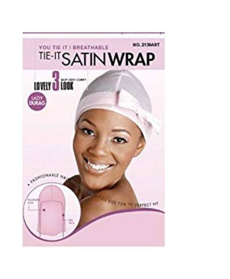 image 1 of Bee Sales Magic Collection Tie It Satin Wrap 2139AST