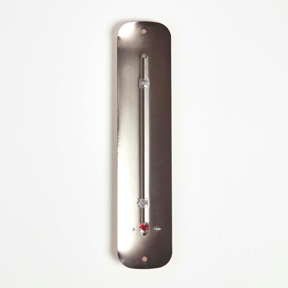 image 1 of Homescapes Copper Metal Wall Thermometer, 30 cm