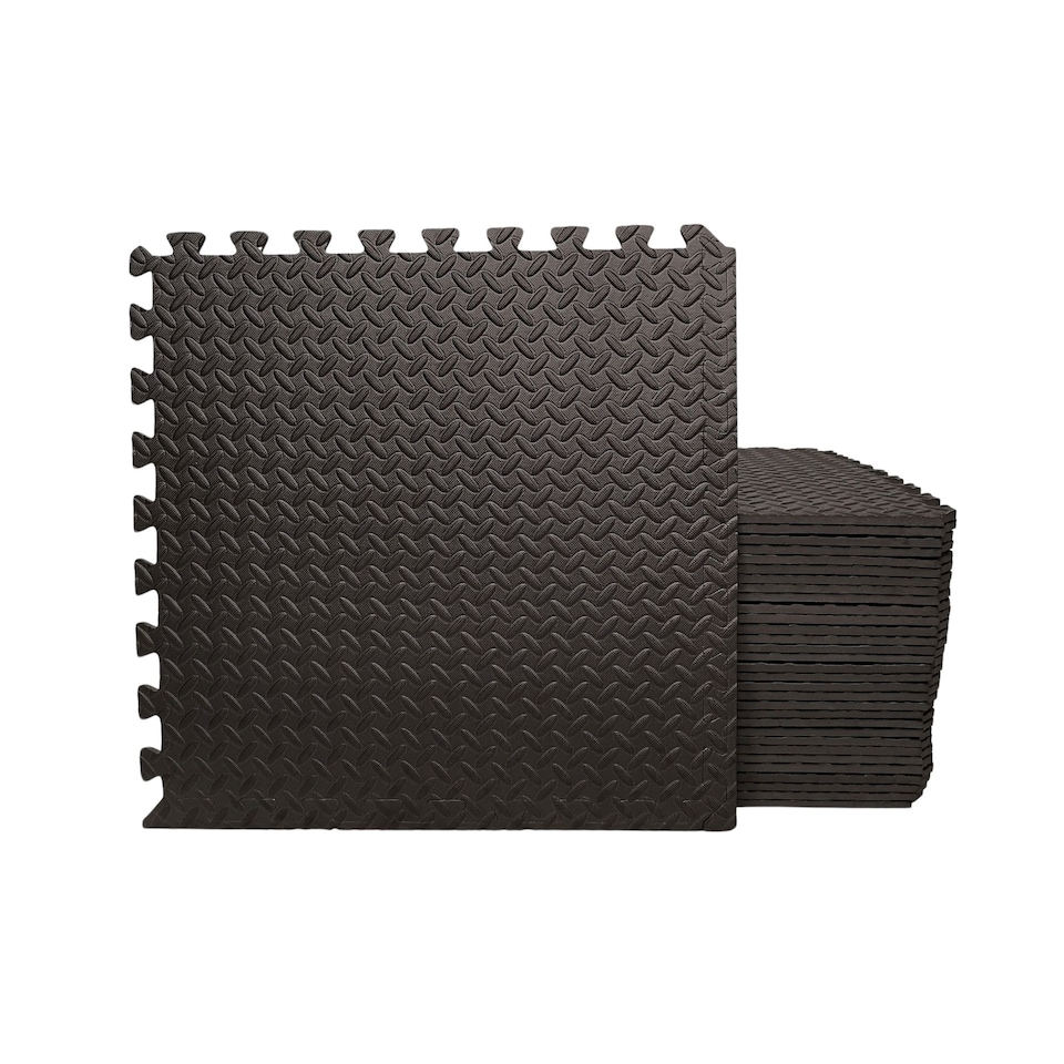 image 1 of Samuel Alexander 12 Piece EVA Foam Floor Protective Floor Tiles / Mats 60x60cm. Covers 4.32 sqm (46.5 sq ft)