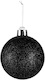 image 6 of 50mm/18Pcs Christmas Baubles Shatterproof Black,Tree Decorations