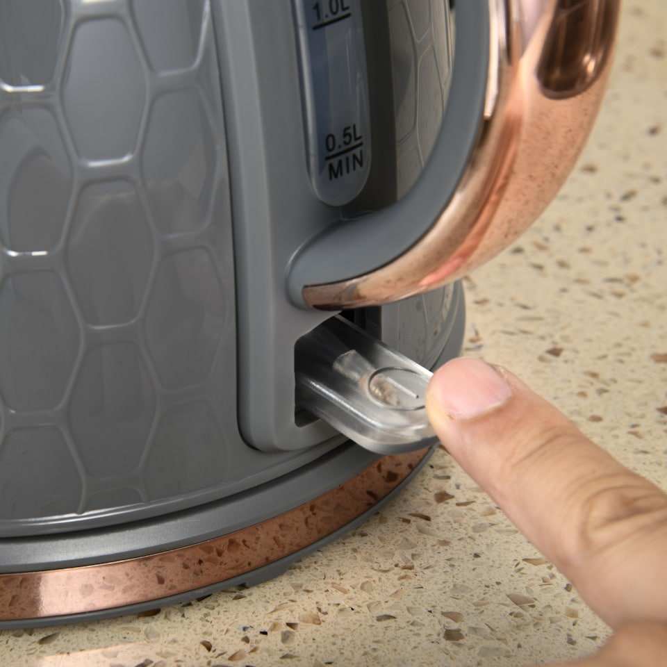 image 1 of HOMCOM Kettle and Toaster Set, 1.7L 3000W Fast Boil Jug Kettle with Auto Shut Off, 2 Slice Toaster with 7 Level Browning Controls & Crumb Tray, UK Otter Thermostat, Grey