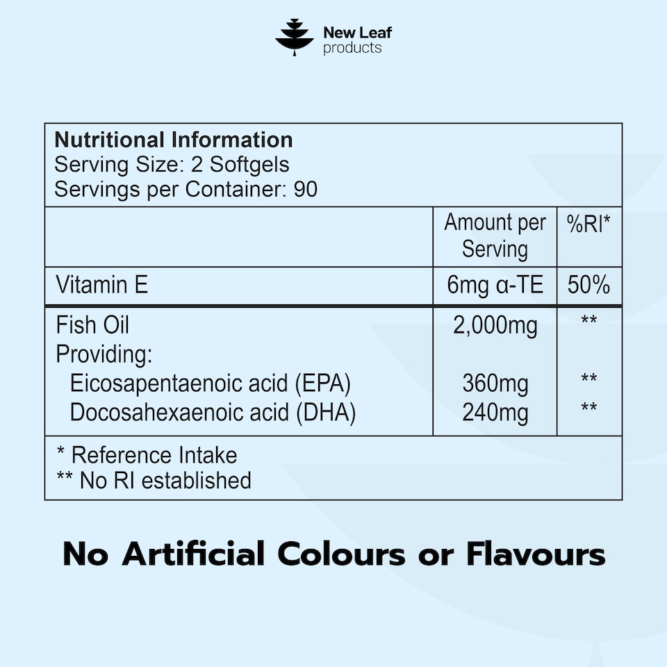 image 1 of Omega 3 2000mg High Strength EPA DHA 180 Softgels
