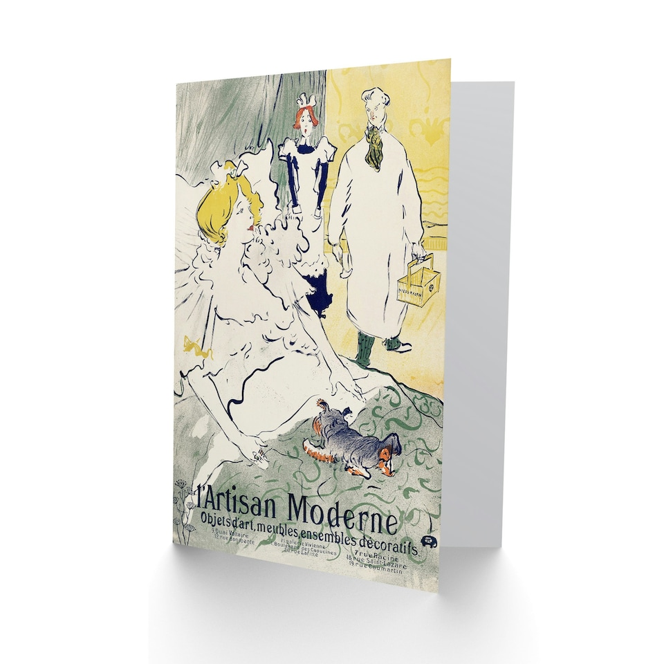 image 1 of Toulouse Lautrec Art Card Artisan Moderne Doctors Visit
