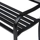 image 6 of Outsunny 2 Seater Metal Bench Patio Park Loveseat Garden Chair Outdoor Seating