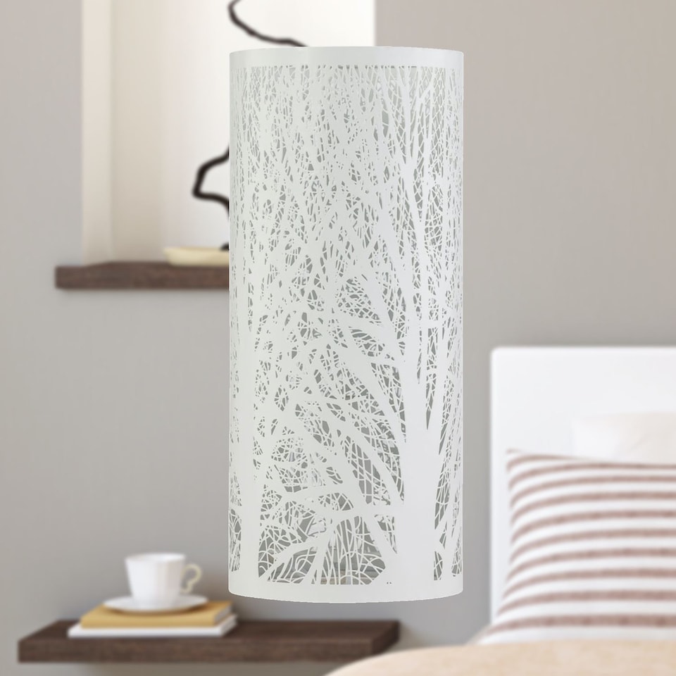 image 1 of Forest - White 26cm Woodland Table Lamp | White | Medium | 1