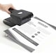 image 3 of 5 Star Heavy Duty 2 Hole Punch Metal with Plastic Base Capacity 65 Sheets Black 918583