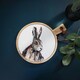 image 2 of Meg Hawkins Rubber Wood & Ceramic Serving Board Hare 27 x 35 cms