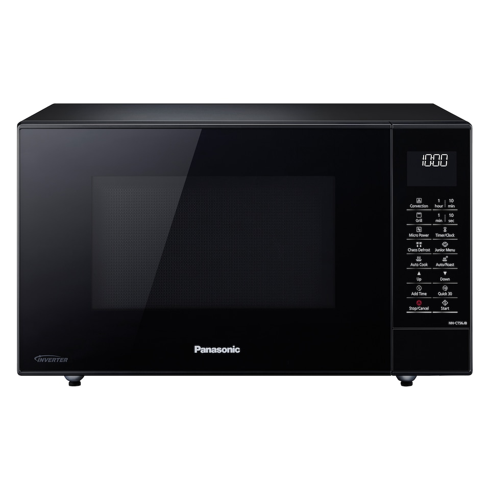 image 1 of Panasonic PA0056 NN-CT56JBBPQ Slimline Combination Microwave Oven, Black, 18/10 Steel, 1300 W, 27 litres
