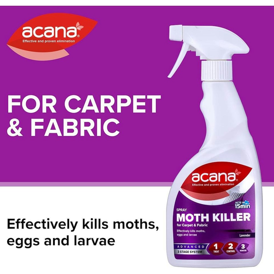 image 1 of Acana™ Moth Killer Spray for Carpet & Fabric 500ml