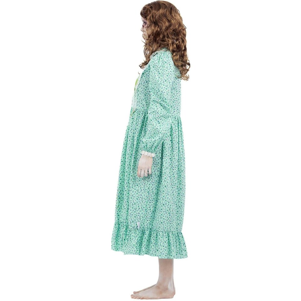 image 1 of The Exorcist Womens/Ladies Regan Costume Dress - Blue/Green - S S