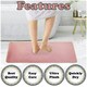 image 6 of VELVETIO Faux Fur Bath Mat Set Shaggy Super Soft Plush Anti Slip PVC Back White