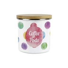 Polka Dots Large Coffee Pods Canister