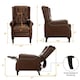 image 3 of Windsor Luxury Pushback Recliner Armchair Brown | Faux Leather