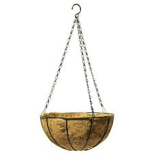 Primrose Wire Hanging Basket Plant Pot Planter with Coco Liner 20cm