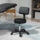 image 2 of HOMCOM Adjustable Swivel Salon Chair Padded Seat Back 5 Wheels Black