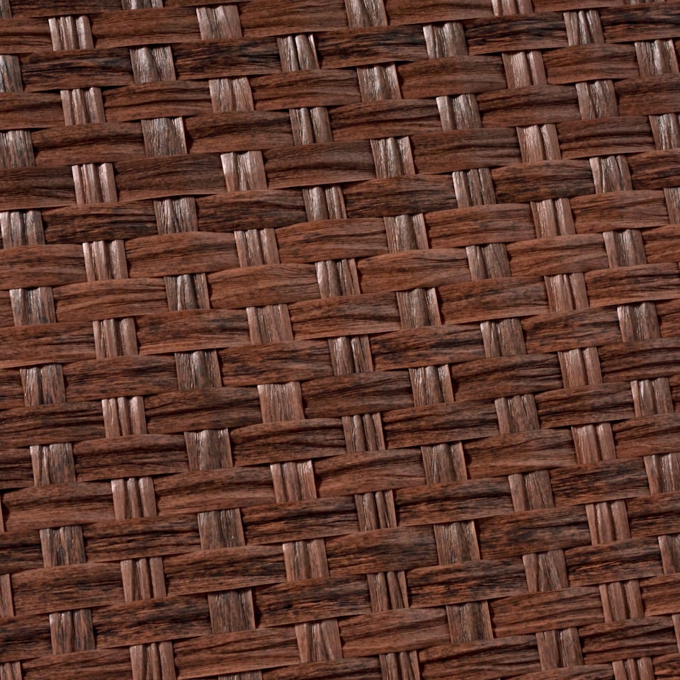 image 1 of 7 Piece Rattan Garden Furniture Set, 6 Seater Corner Sofa Set with Coffee Table