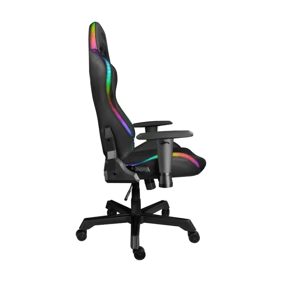 image 1 of Deltaco Gaming DC410 RGB Gaming Chair with RGB Lighting - Black