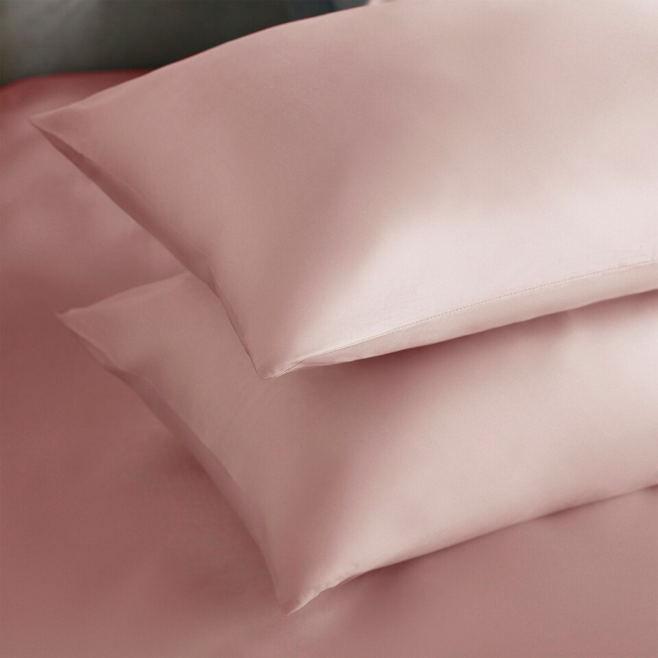 image 1 of Silentnight Pure Cotton Housewife Pillowcase Pair, Blush Pink