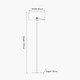 image 3 of Brushed Silver and Steel Grey Floor Lamp