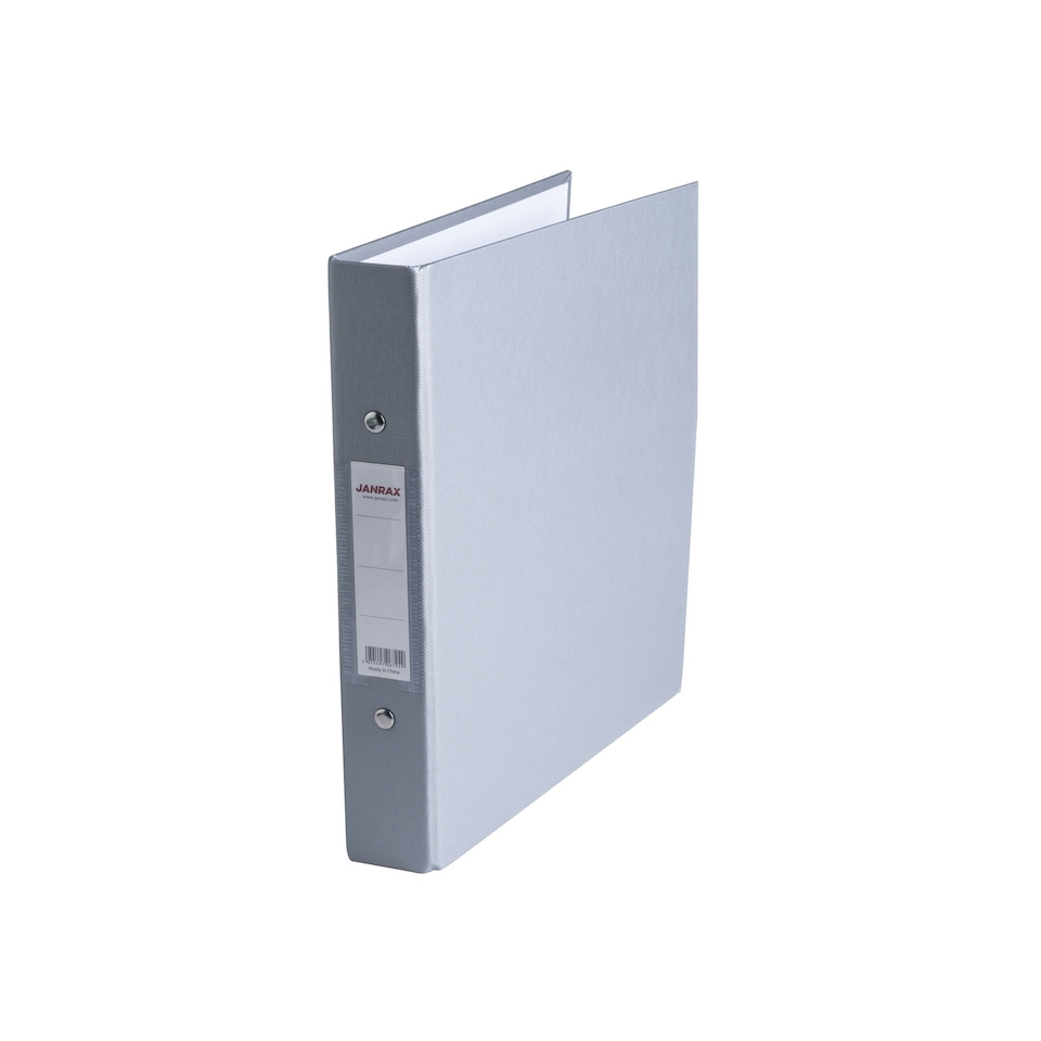 image 1 of Pack of 20 A5 Grey Paper Over Board Ring Binders by Janrax Grey