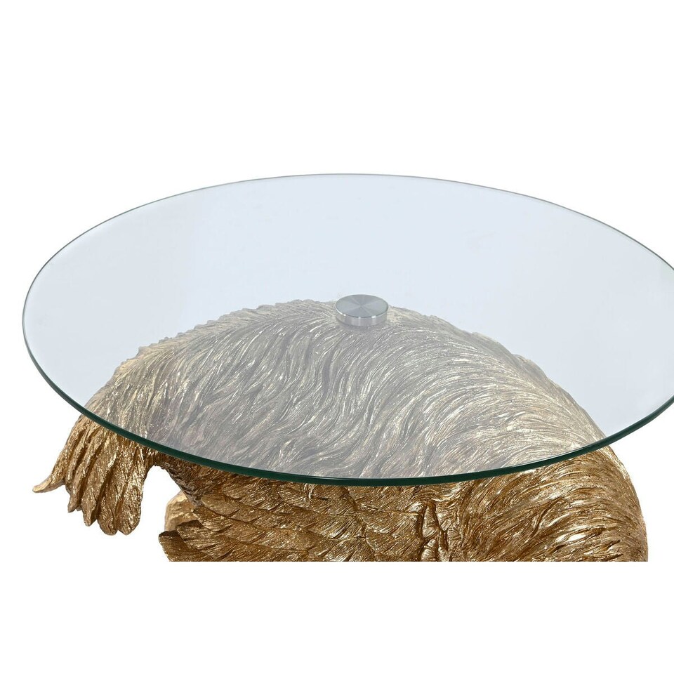 image 1 of Small Side Table Home ESPRIT Golden Resin Crystal 60 x 60 x 62 cm N/A