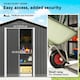 image 9 of Outsunny 6.5x3.5ft Metal Garden Shed for Garden and Outdoor Storage, Dark Grey