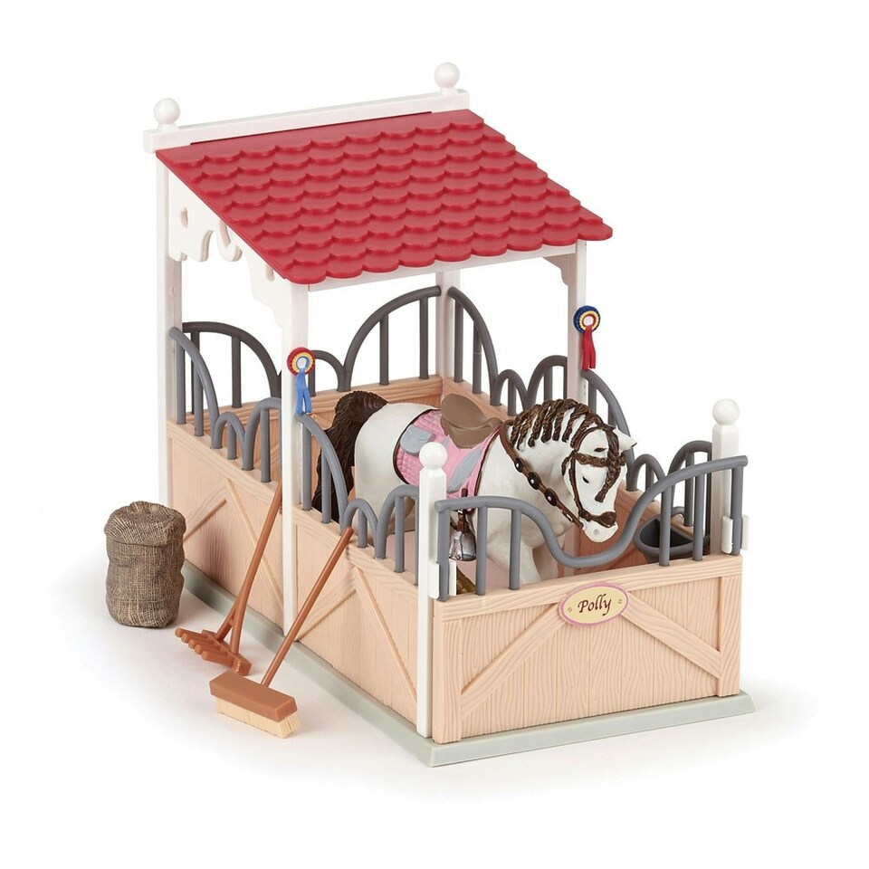 image 1 of PAPO Horse and Ponies Box and Accessories Toy Playset