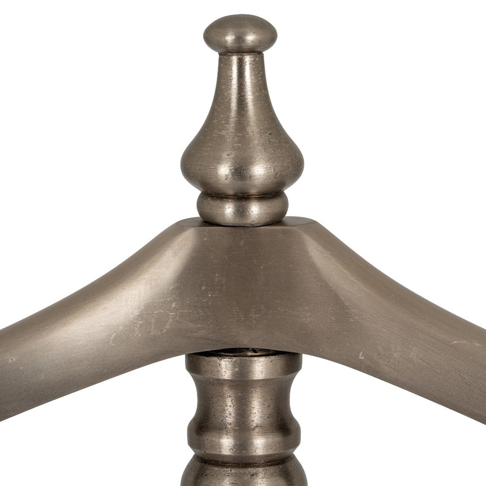 image 1 of Antiqued Valet Stand - Metal - L6 x W45 x H132 cm - Silver