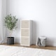 image 2 of 3-Tier Cube Shelving Unit with Inserts | White | White & Cream | 1