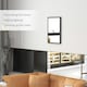 image 3 of HOMCOM 60x40cm Wall Bathroom Mirror for Home Decor, Vanity Mirror, Black