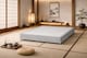 image 2 of Japanese Style Low Divan Base 5FT Kingsize Silver Plush Velvet