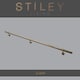 image 3 of Stiley Living Wall Mounted Handrail Kit, Banister System with Brackets and Fixings | Gold | Antique Brass | 2.4m